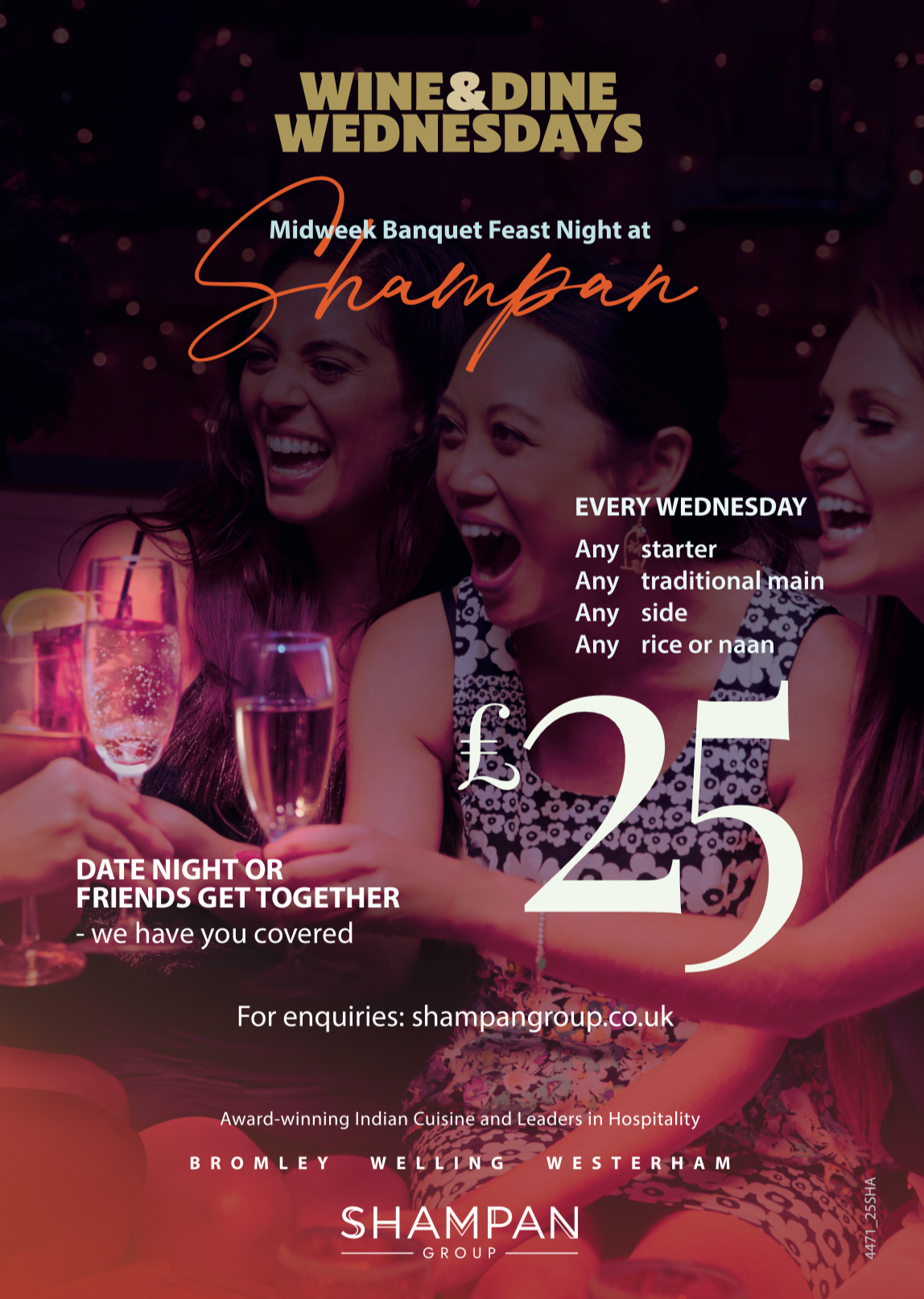 Wine and Dine Wednesdays Poster